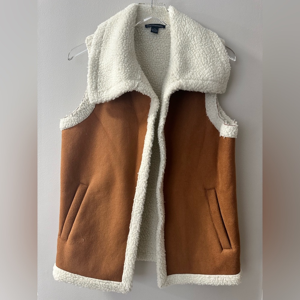 Saks Fifth Avenue Faux Suede Vest - Picture 2 of 3